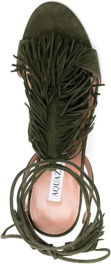 Aquazzura 85 mm Gytane sandalen Groen - Foto 4