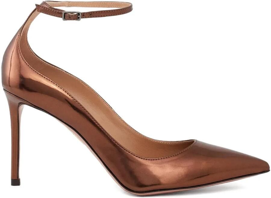 Aquazzura 85 mm Love Affair pumps met puntige neus Bruin