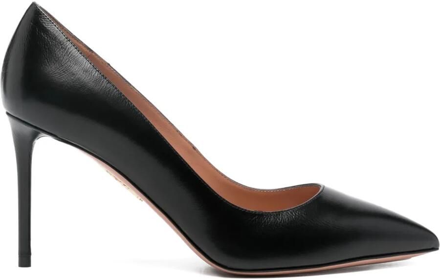 Aquazzura 85 mm Purist pumps met puntige neus Zwart