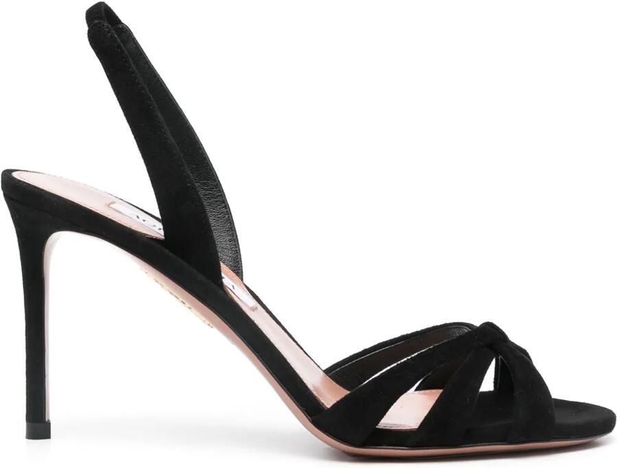 Aquazzura 85 mm Tati sandalen Zwart