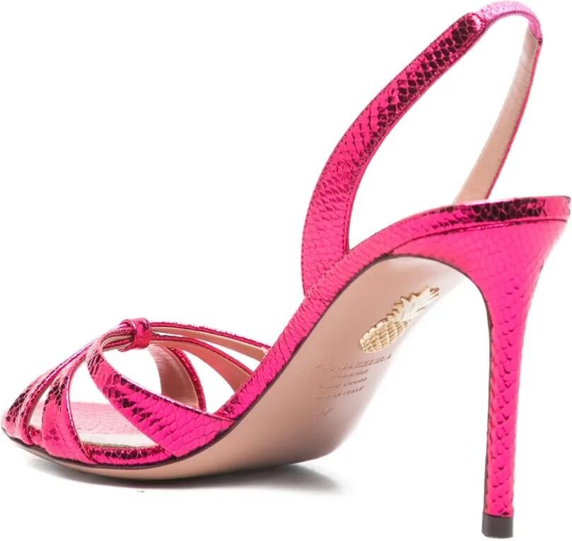 Aquazzura 85 mm Tati slingback sandalen Roze - Foto 2