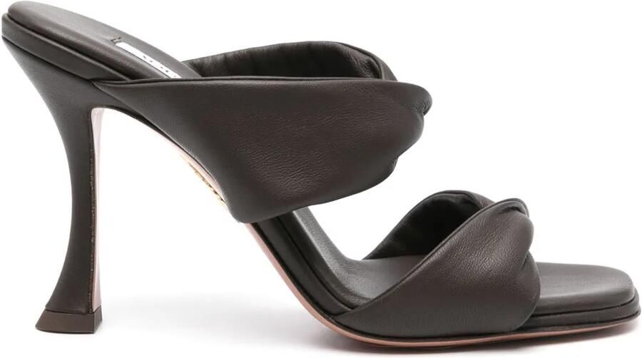 Aquazzura 95 mm Twist sandalen Bruin
