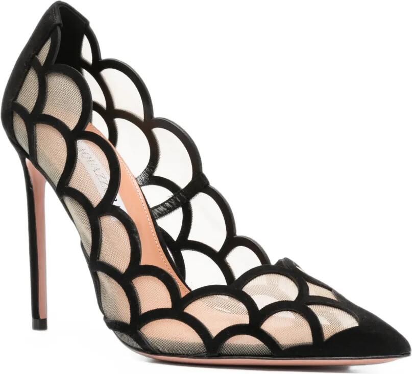 Aquazzura Aira mesh pumps Zwart - Foto 3