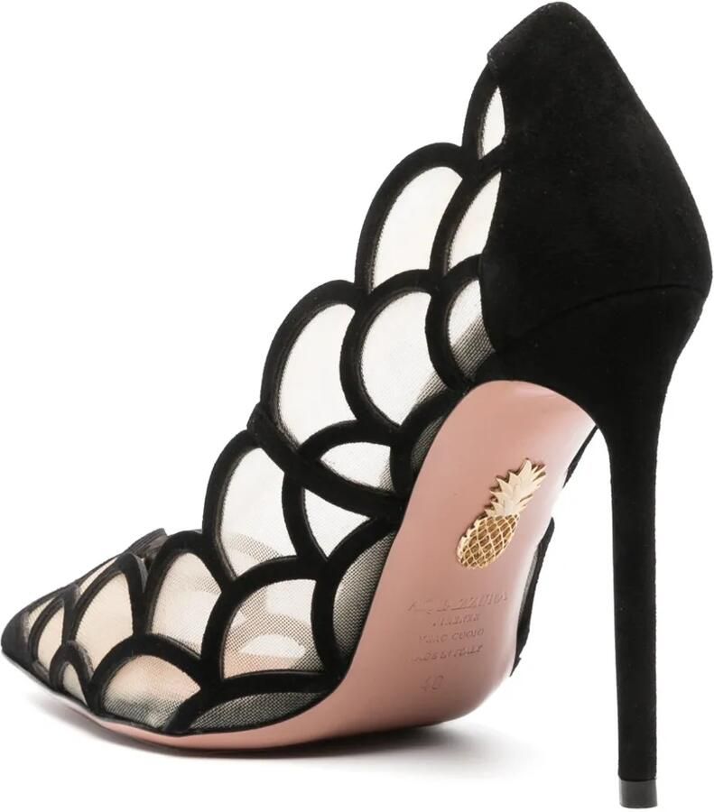 Aquazzura Aira mesh pumps Zwart - Foto 2