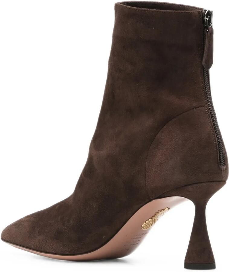 Aquazzura Amore suède enkellaarzen Bruin - Foto 2