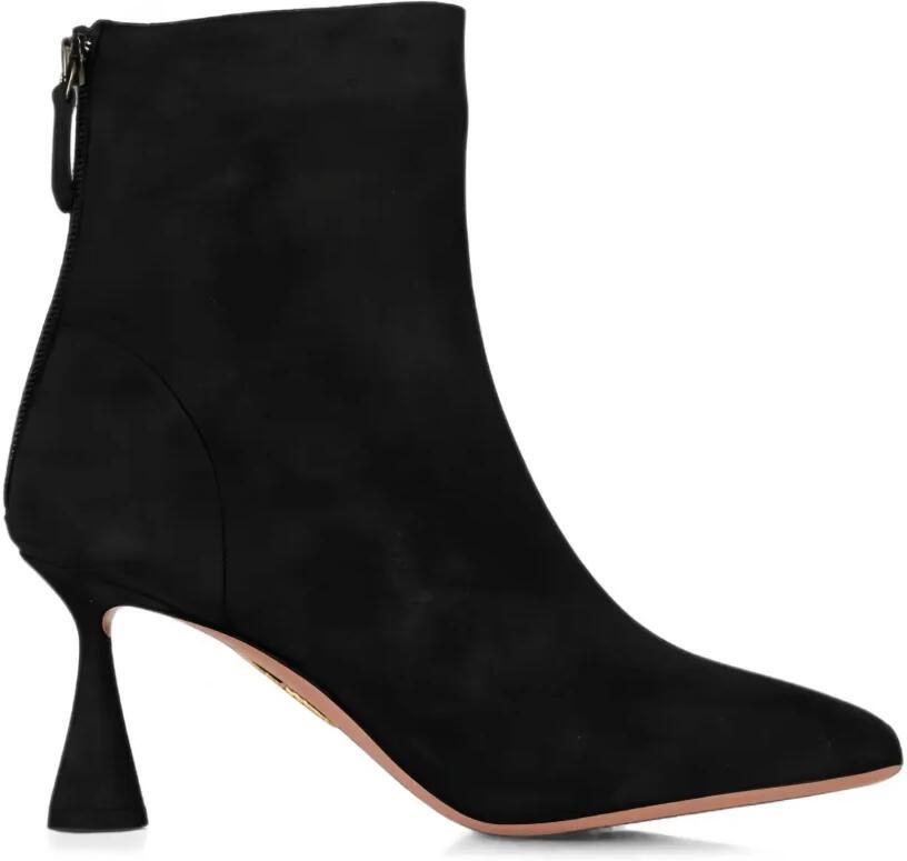 Aquazzura Amore suède enkellaarzen Zwart