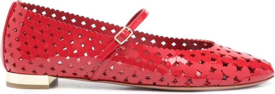 Aquazzura Amourose ballerina's Rood