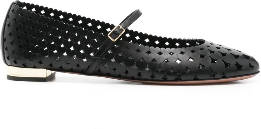 Aquazzura Amourose ballerina's Zwart