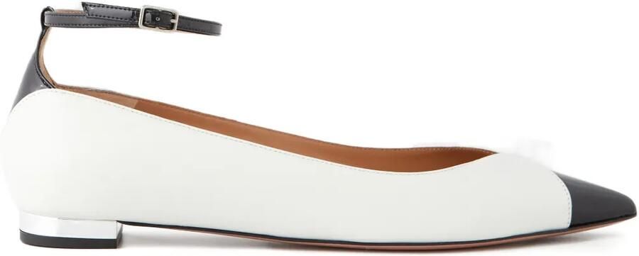 Aquazzura Ballerina's met puntige neus Wit