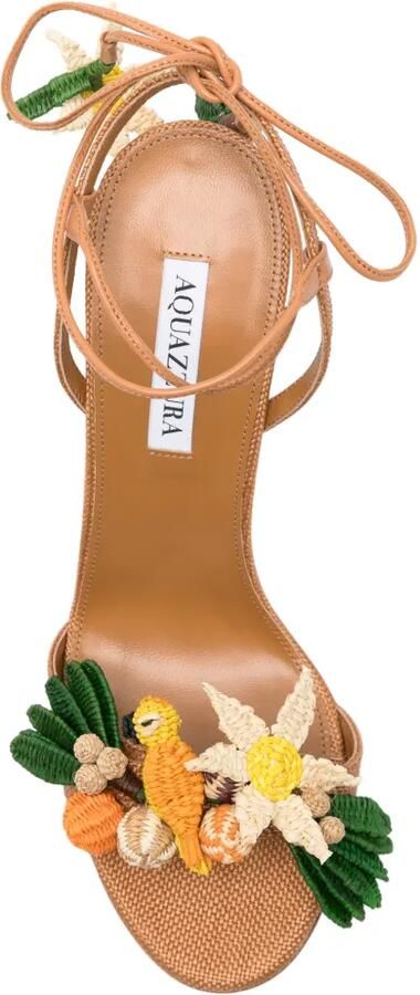 Aquazzura Birdsong sandalen 105 Beige