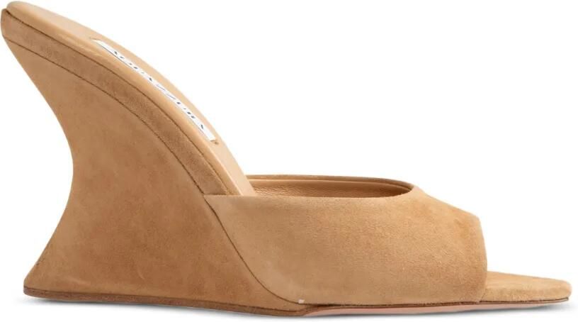 Aquazzura Bisous 95 sleehak Bruin