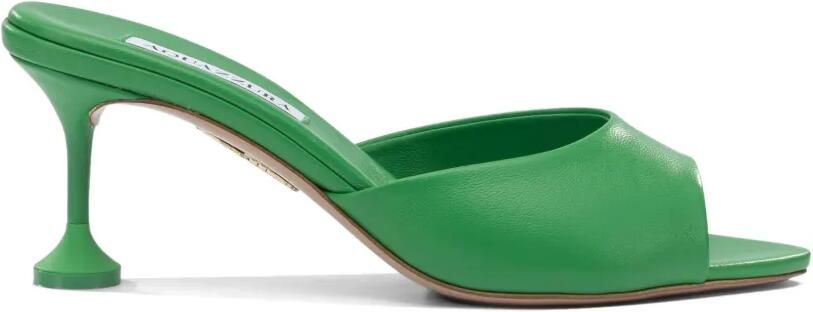 Aquazzura Bisous leren muiltjes Groen