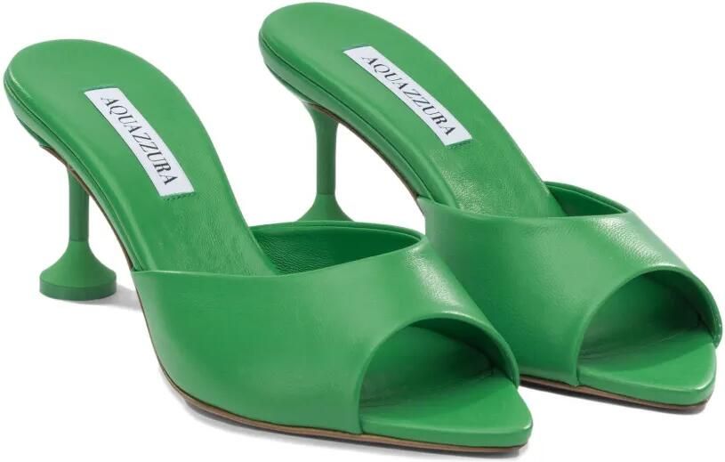 Aquazzura Bisous leren muiltjes Groen - Foto 3