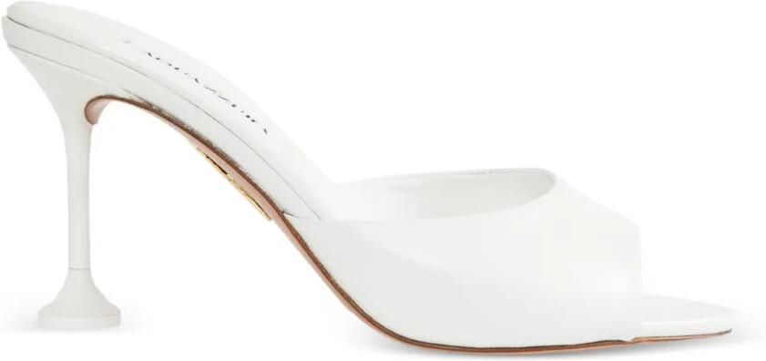 Aquazzura Bisous leren muiltjes Wit