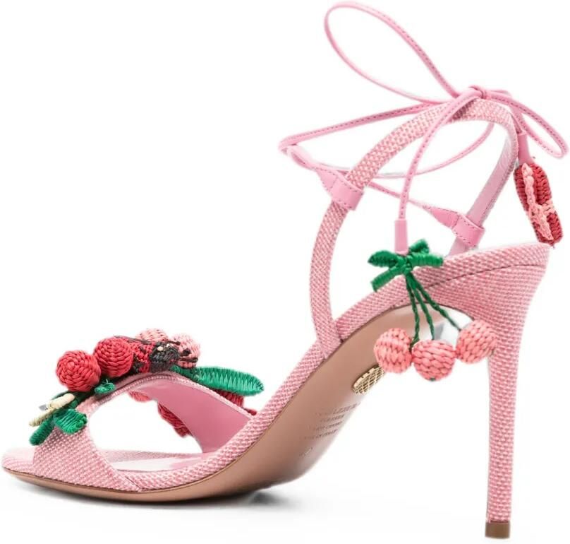 Aquazzura Botanica sandalen 85 Roze - Foto 2
