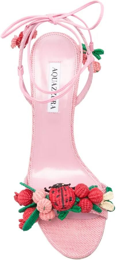 Aquazzura Botanica sandalen 85 Roze - Foto 4
