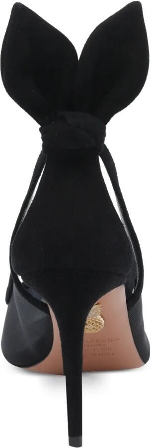 Aquazzura Bow Tie mesh pumps Zwart - Foto 3