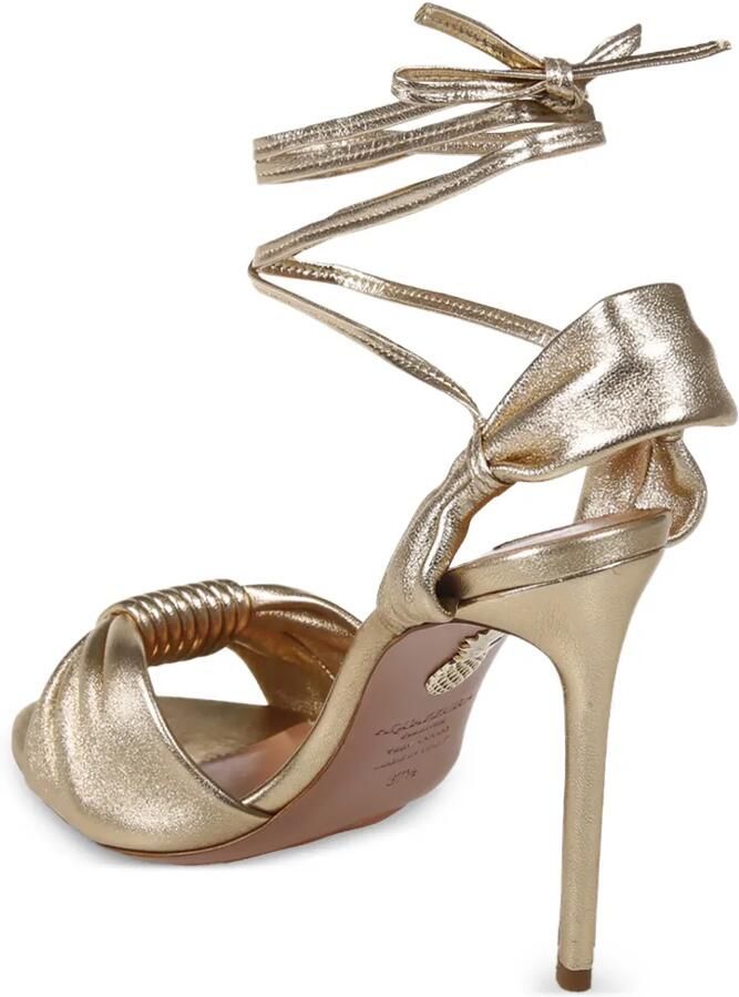 Aquazzura Carina sandalen met bandjes Goud - Foto 2