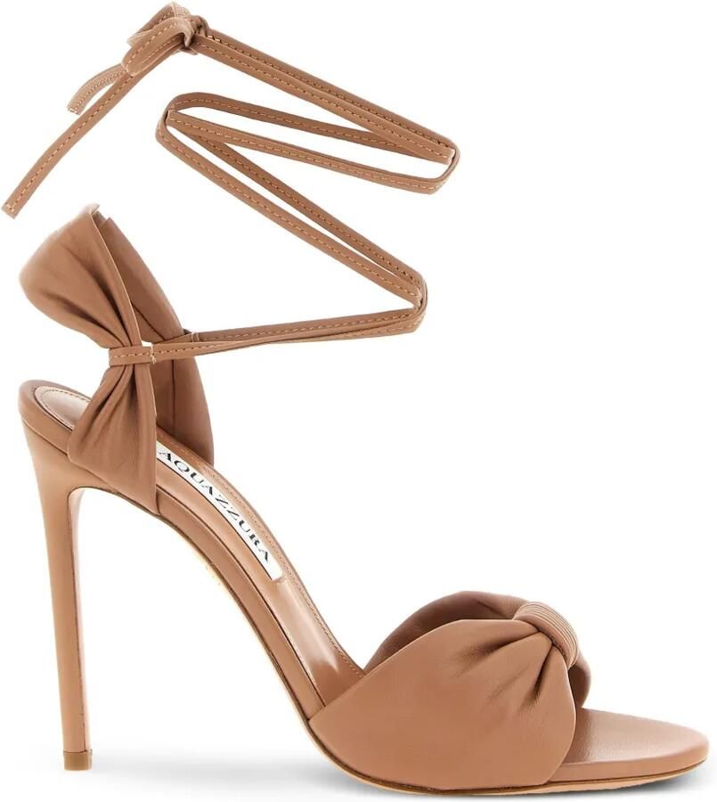 Aquazzura Carina sandalen met striksluiting Roze