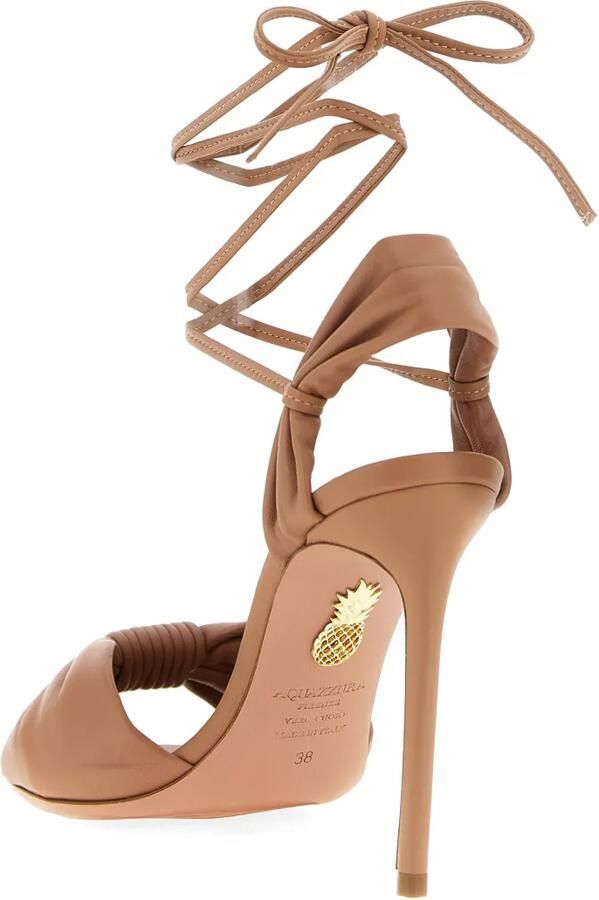 Aquazzura Carina sandalen met striksluiting Roze - Foto 4