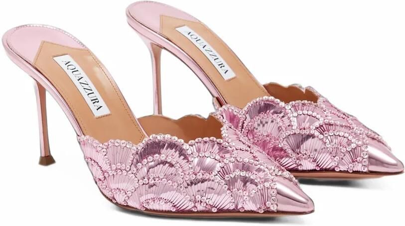 Aquazzura Ce Soir mules Roze