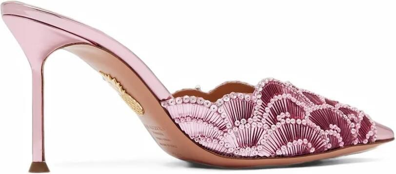 Aquazzura Ce Soir mules Roze - Foto 3