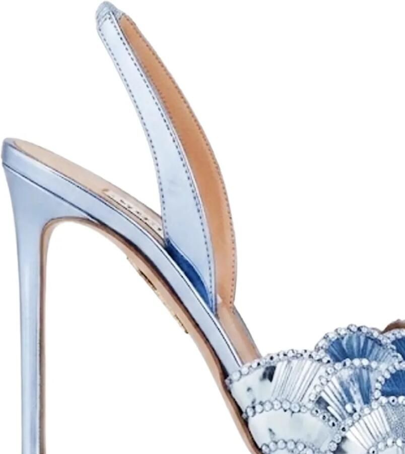 Aquazzura Ce Soir sandalen met schelpenpatroon Blauw - Foto 2