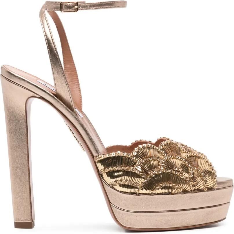 Aquazzura Ce Soir sandals plateau 130 Goud