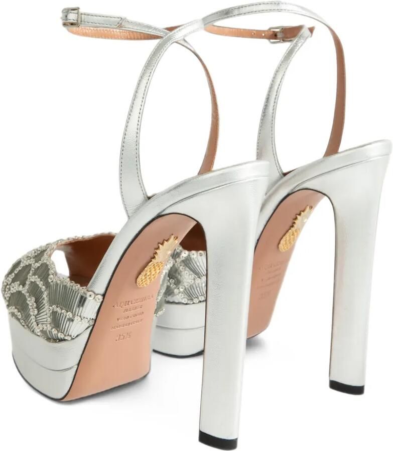 Aquazzura Ce Soir sandals Plateau 130 Zilver - Foto 2