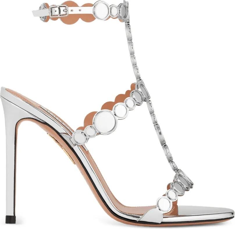Aquazzura Cha sandalen met kristallen Zilver