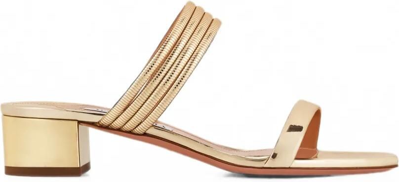 Aquazzura Collier sandalen 35 Goud