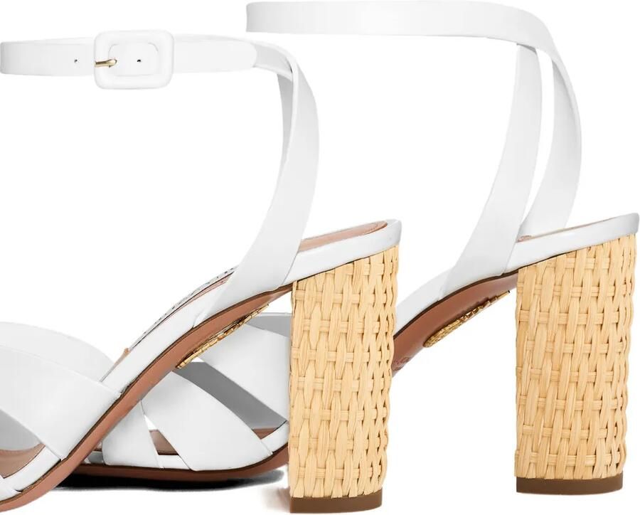 Aquazzura Copacabana sandalen met hak Wit