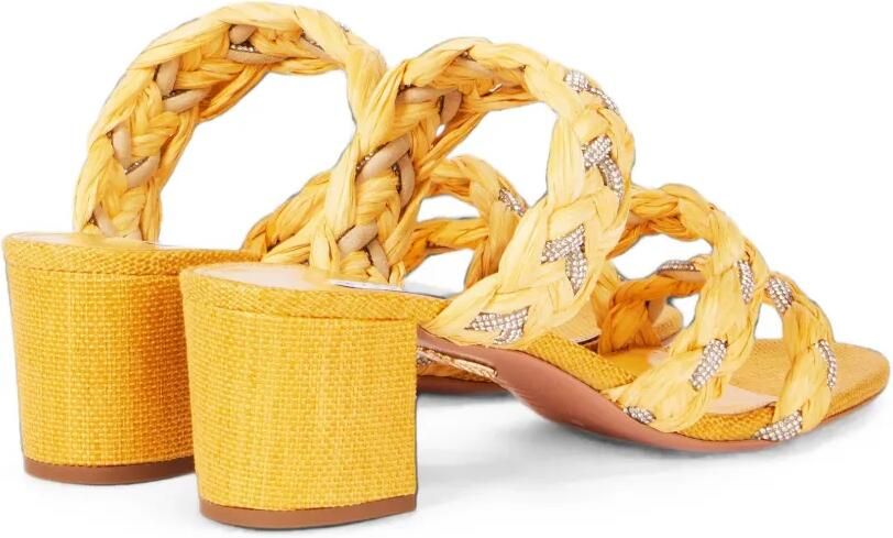 Aquazzura Costiera sandalen verfraaid met kristallen Geel - Foto 4