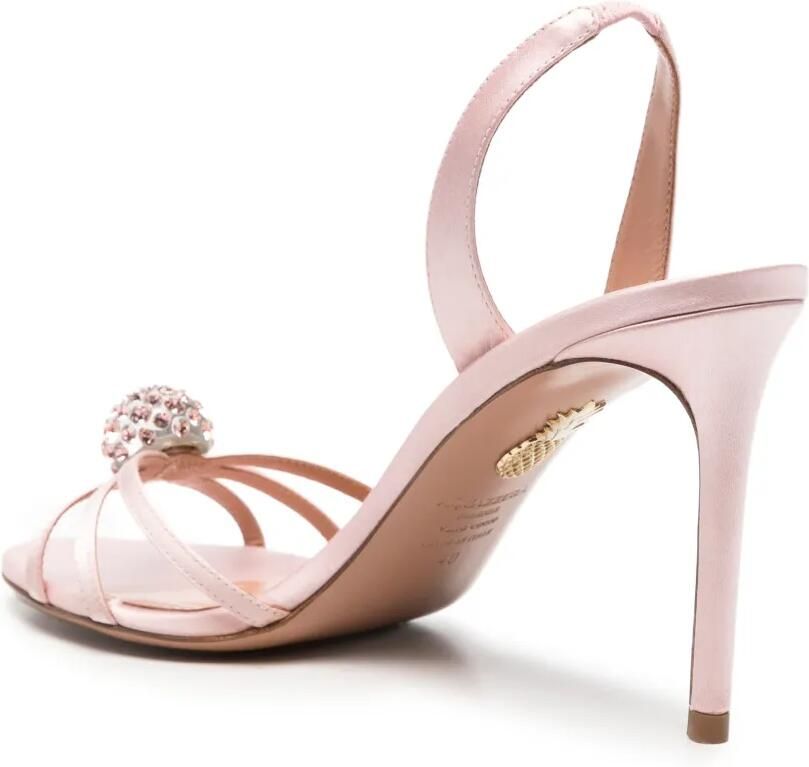 Aquazzura Crystal Bubble sandalen Roze - Foto 2