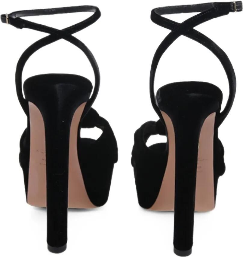Aquazzura Cupid Plateau knotted platform sandals Zwart - Foto 2