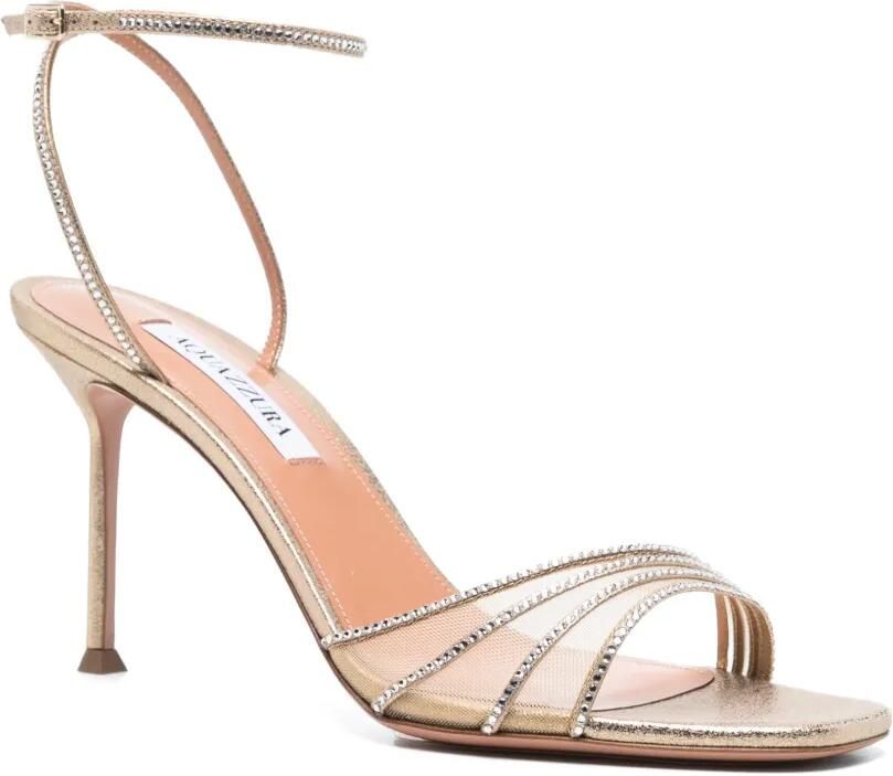 Aquazzura Dream Girl sandalen verfraaid met kristallen Goud - Foto 3
