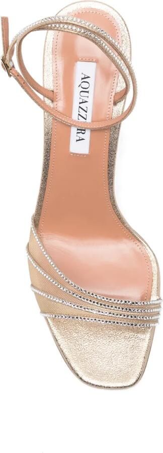 Aquazzura Dream Girl sandalen verfraaid met kristallen Goud - Foto 4