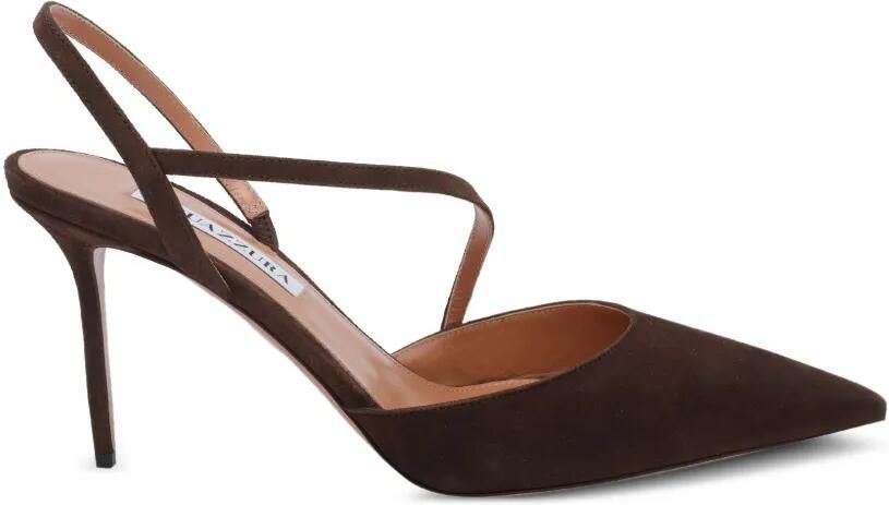 Aquazzura Dynasty suède slingbacks Bruin