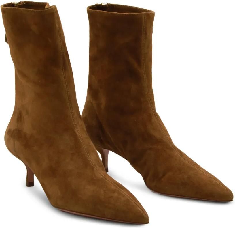 Aquazzura Enkellaarzen met puntige neus Bruin - Foto 3