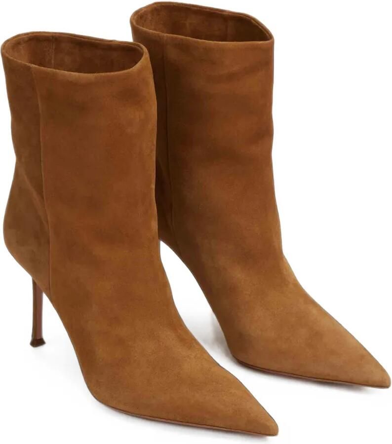 Aquazzura Enkellaarzen met puntige neus Bruin - Foto 3