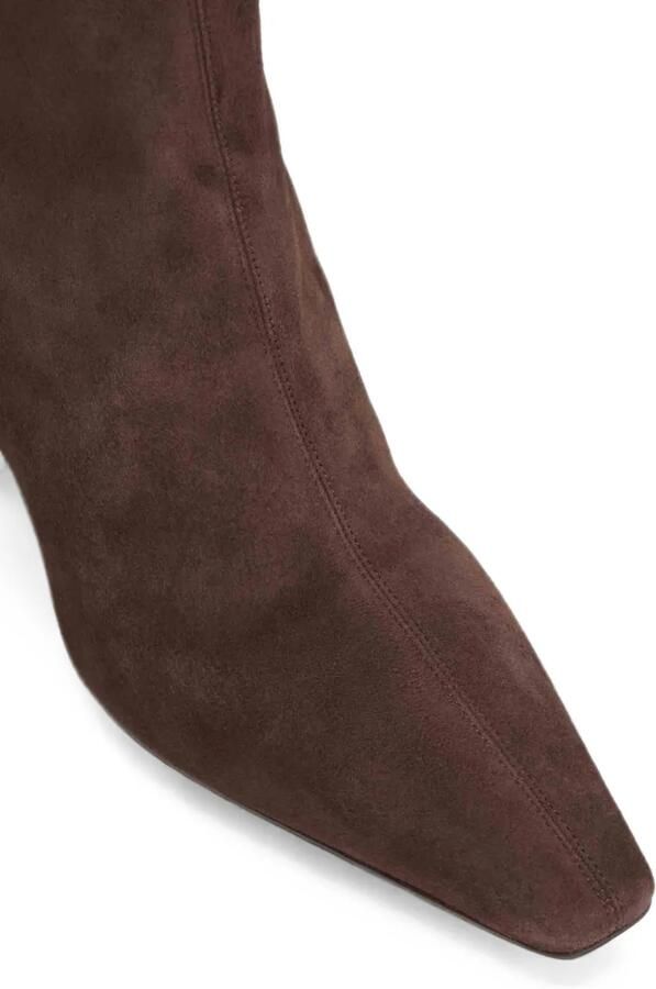 Aquazzura Enkellaarzen met puntige neus Bruin