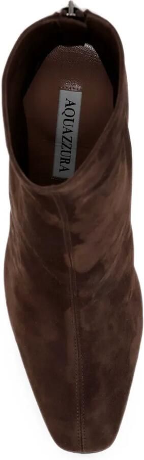 Aquazzura Enkellaarzen met rits Bruin - Foto 4