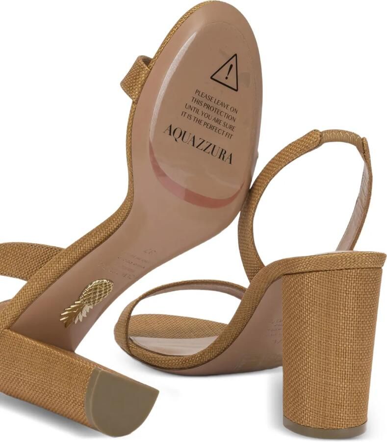 Aquazzura Geweven slingback sandalen Beige - Foto 2