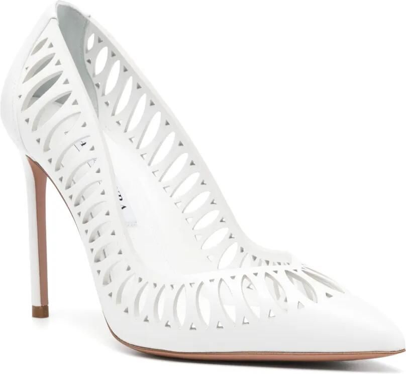 Aquazzura Gisele pumps met uitgesneden details Wit