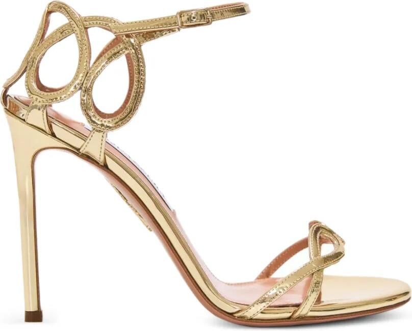 Aquazzura Hula sandalen met uitgesneden details Goud