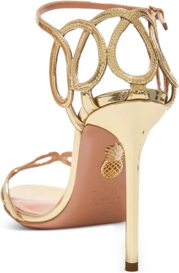 Aquazzura Hula sandalen met uitgesneden details Goud - Foto 3