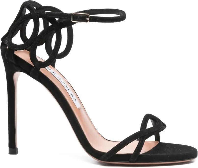 Aquazzura Hula uitgesneden sandalen Zwart