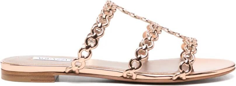 Aquazzura Infinity Chain sandalen Goud