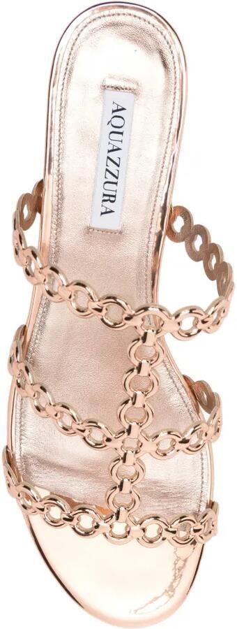 Aquazzura Infinity Chain sandalen Goud - Foto 3