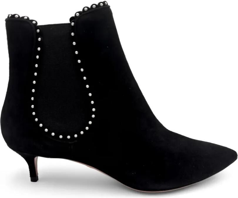 Aquazzura Jicky enkellaarzen Zwart